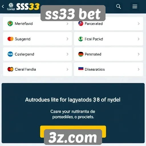 Comparação de métodos de pagamento na ss33 bet